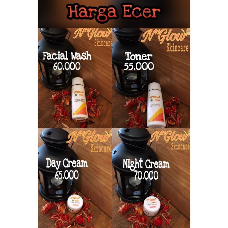 ECER N'GLOW SKINCARE BPOM ORIGINAL TERLARIS MURAH AMAN