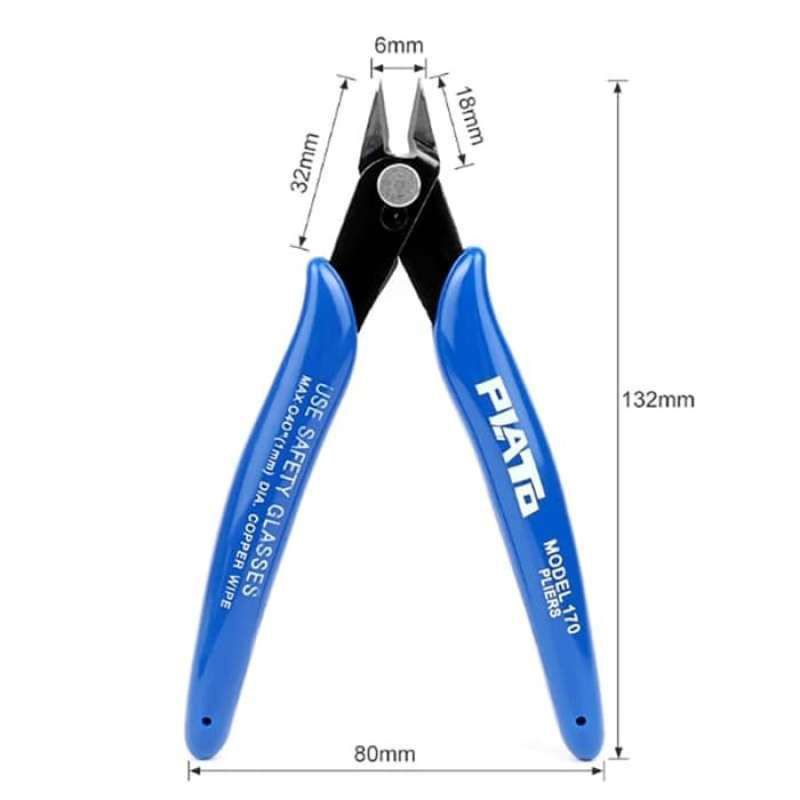 Tang Potong Plato 5inch Micro Nipper Soft Spring Wire tang koil.