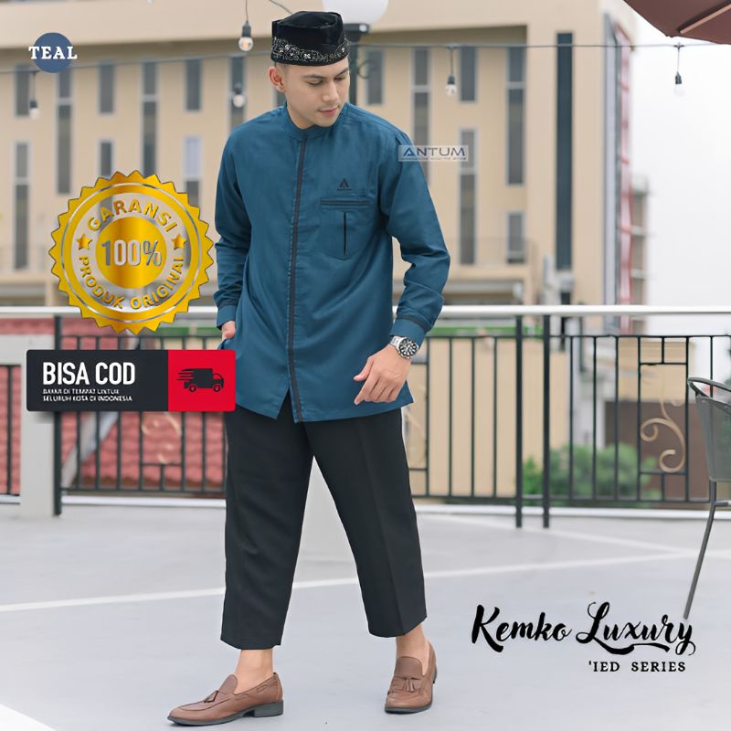 Antum Kemko Luxury Lengan Panjang Kemeja Koko
