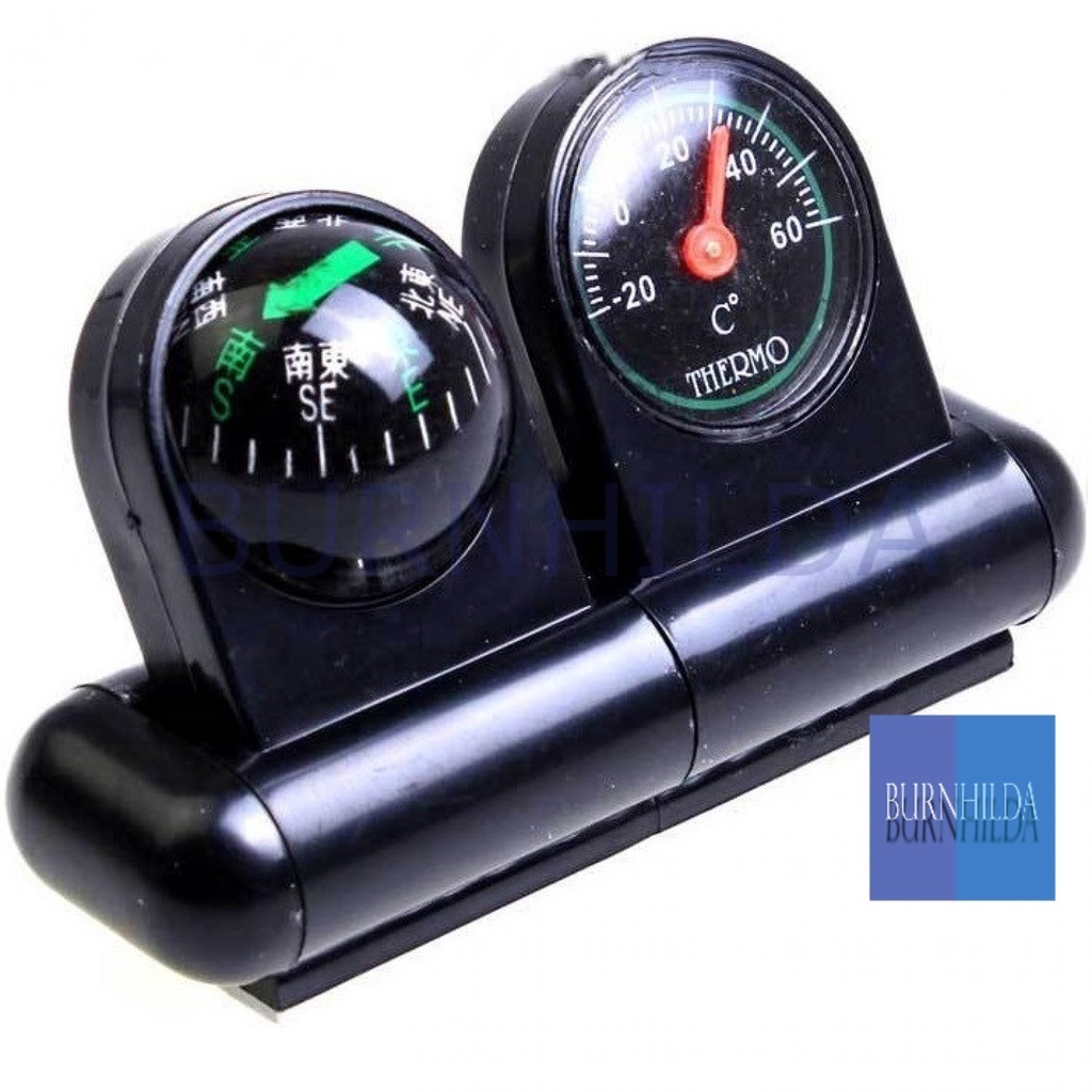 Kompas Mobil Car Compas &amp; Thermometer / Kompas Mobil - C288-5 accesoris motor mobil burnhilda