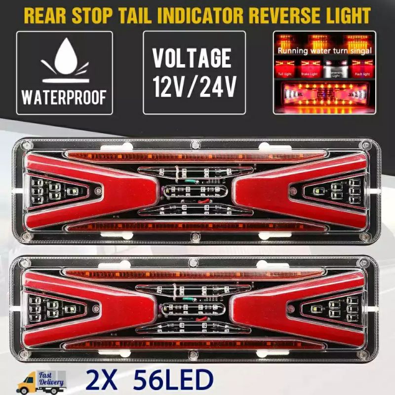 Lampu Variasi Stop Lamp LED Stoplamp Rem Belakang Truk Sein Running Truck Transformer 12 24 Volt