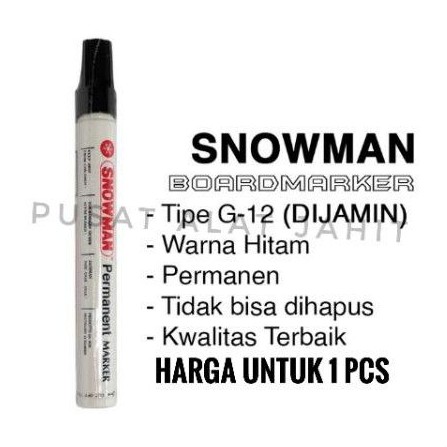 

SPIDOL PERMANENT SNOWMAN G-12 WHITEBOARD G12 BOARD MARKER PAPAN TULIS