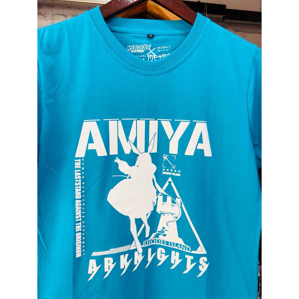 Tshirt Kaos Dalaman Amiya Cosplay Blue Ready stock