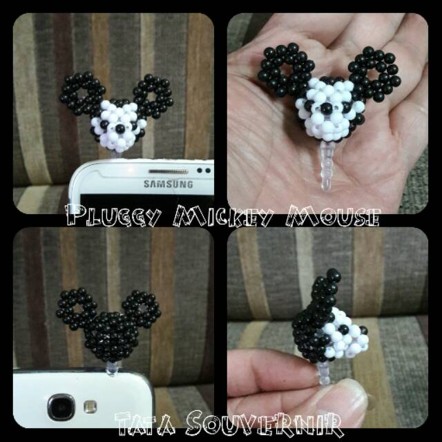 Pluggy / Earplug / Gantungan Hp Mickey Mouse