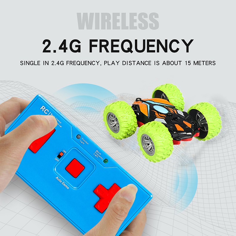 2.4GHz Electric Anti-collision 4WD Double-sided Remote Control and 360°Double Side Flips RC Car