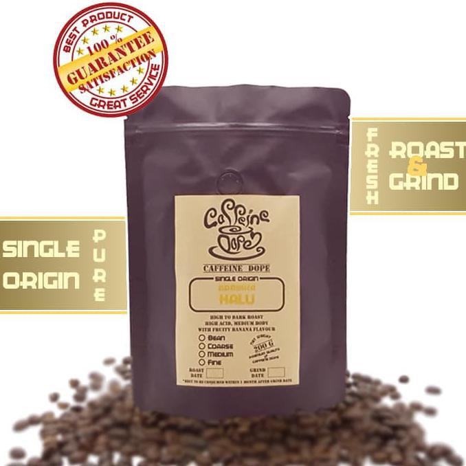 

Kopi Arabika Halu 200 Gr Single Origin Bean/Biji & Ground/Bubuk - Bean - Biji