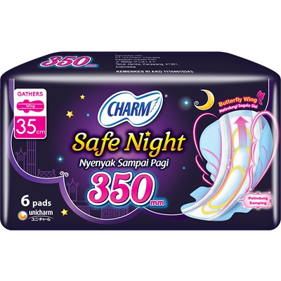 Charm Safe Night Wing 35cm 6 Pads