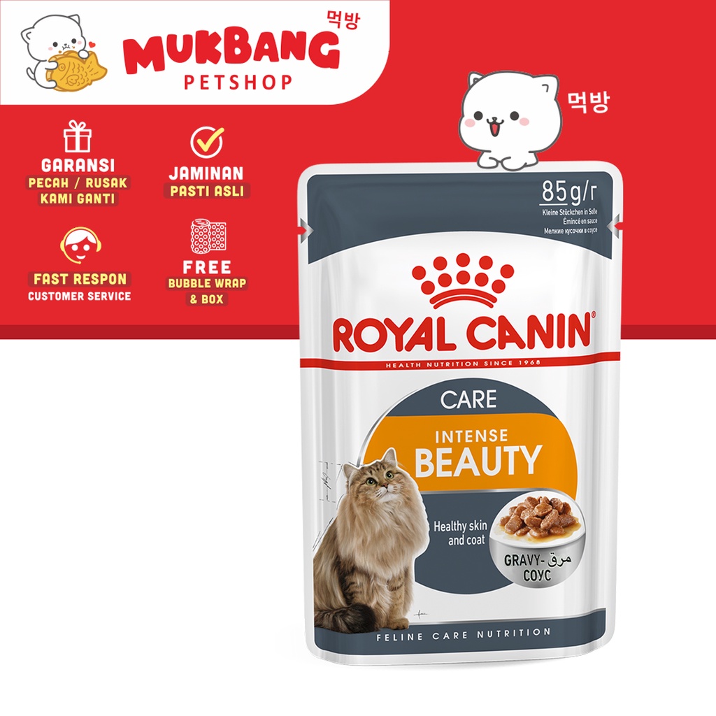 Royal Canin Pouch 85gr RC Wet Food Makanan Basah Kucing Sachet Kitten Gravy RC Instense Beauty Gravy Instinctive Gravy Makanan Kucing Basah