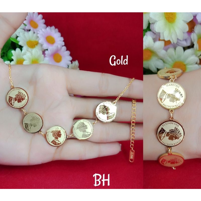 Gelang emas muda kadar 50% perhiasan/gelang tangan emas muda kadar rendah