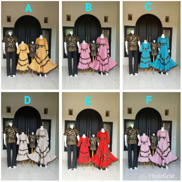 Sarimbit Keluarga Muslim / Couple Batik Modern Pekalongan