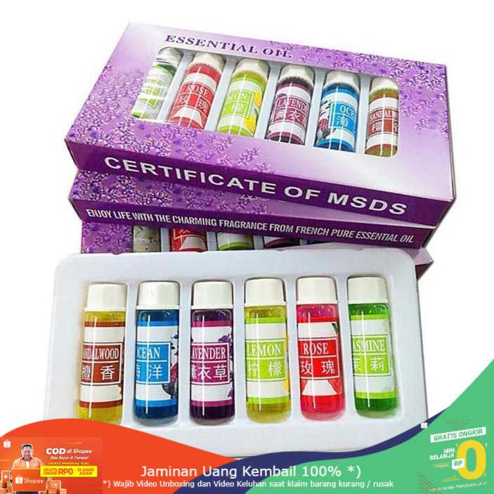 (BISA COD) RVOSTR  Essential Oils Minyak Aromatherapy 5ml Mixing 6 PCS - 3544