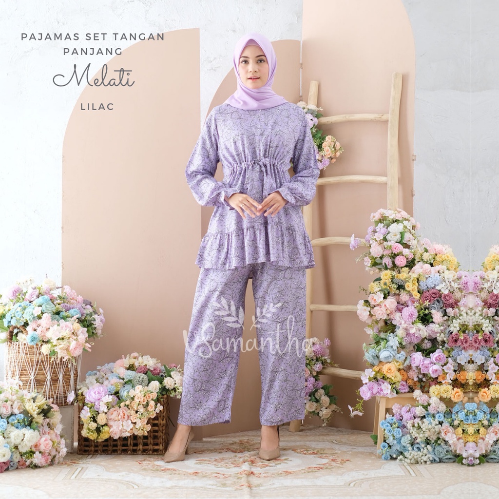 Pajamas Set Rayon Rempel BUSUI | Tangan panjang , Celana panjang