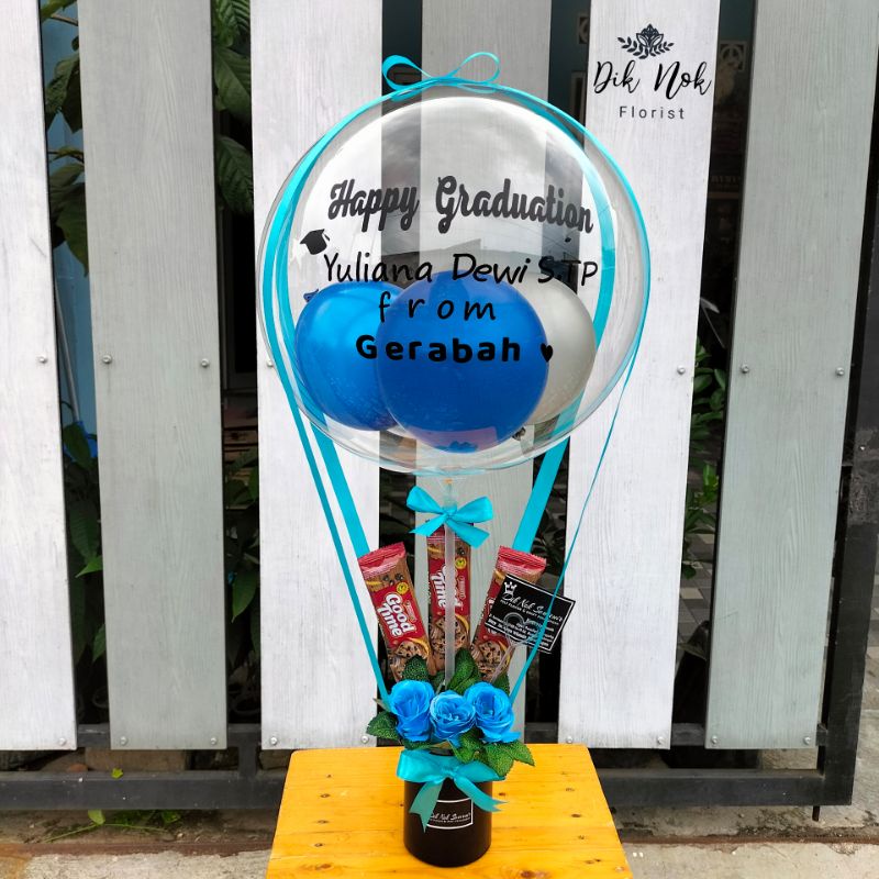 Bucket Balon BUNGA | BALON CUSTOM TULISAN | bucket balon ulang tahun