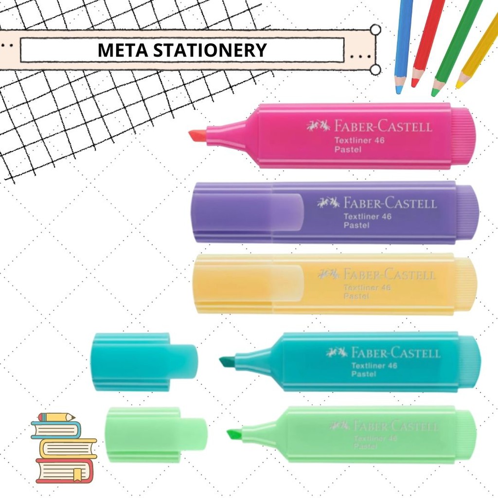 

Highlighter / Textliner 46 Pastel Faber Castell Warna Baru