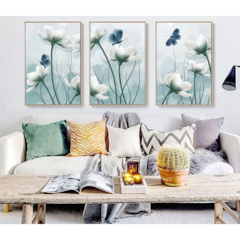 lukisan dinding minimalis 3 panel uk/40x60cm