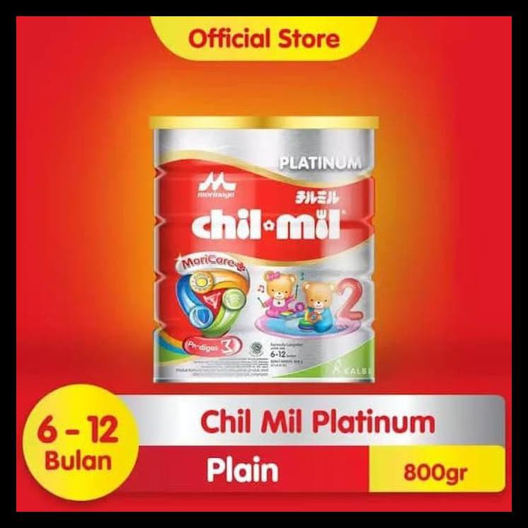 

ORIGINAL CHILMIL 800g Morinaga Platinum 2 Chilmil 800 gr chil-mil Kaleng - CHILMIL 800 GR