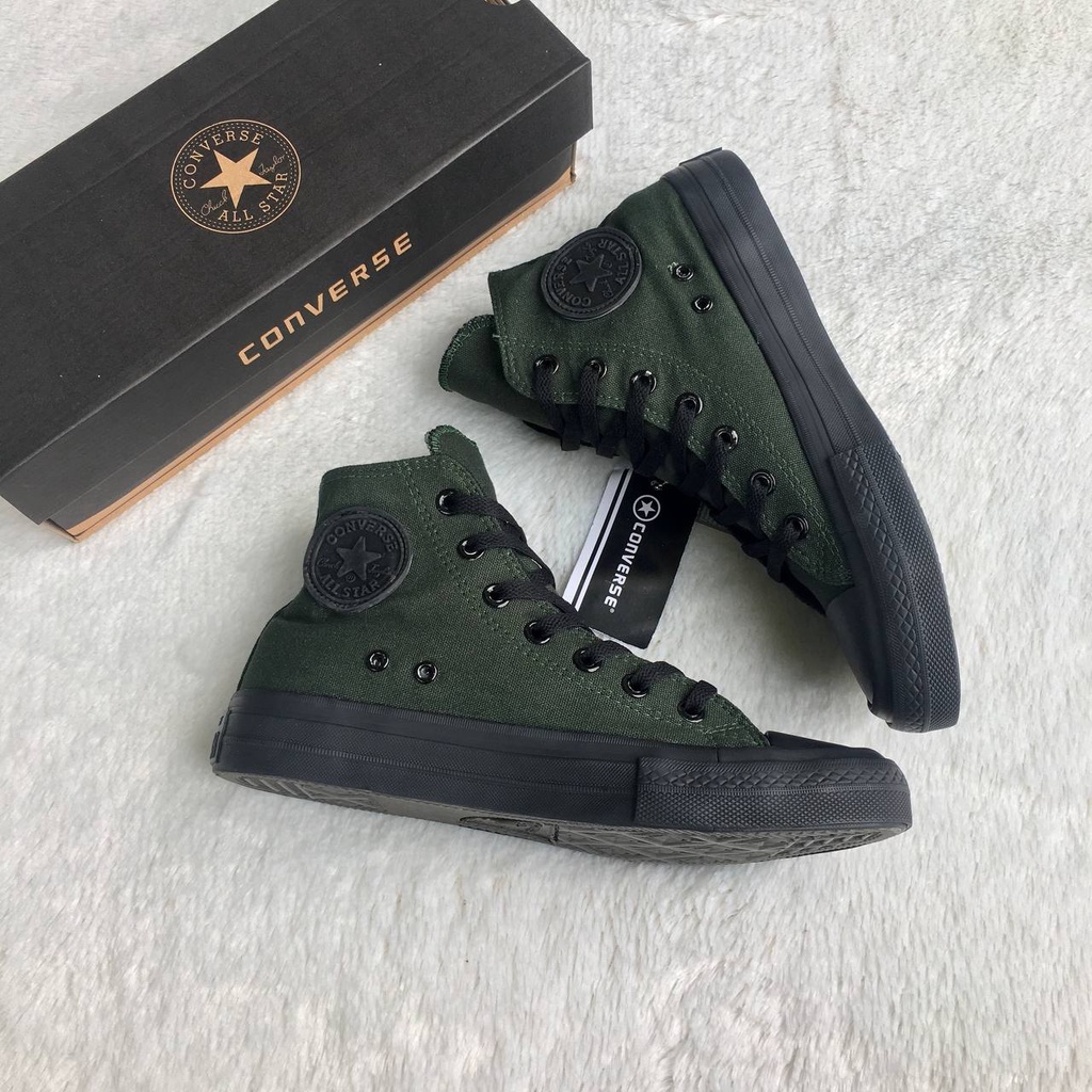 Sepatu Converse All Star High Chuck Taylor Original 100% Import Army Hitam Sepatu Sneakers Converse 