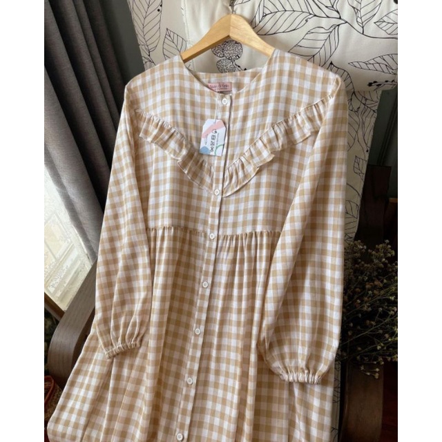 Hayya Gingham Cream Haidee&Orlin