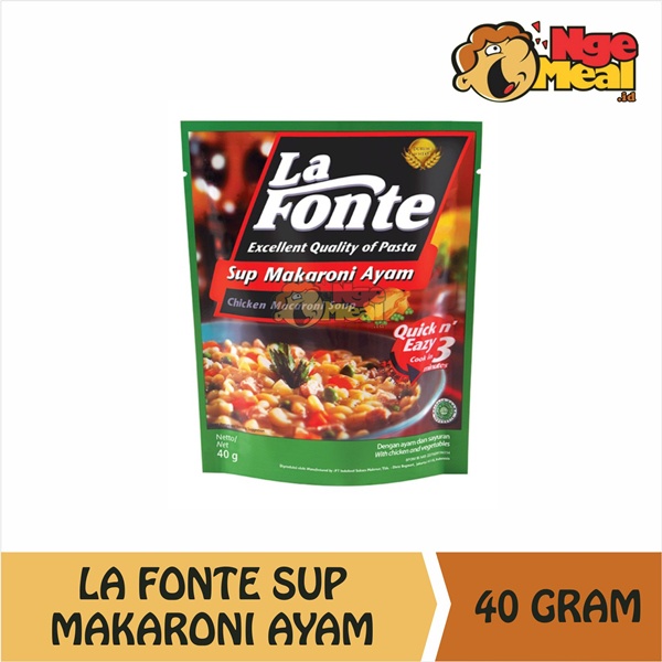 

LA FONTE Sup Macaroni Ayam 40 Gram