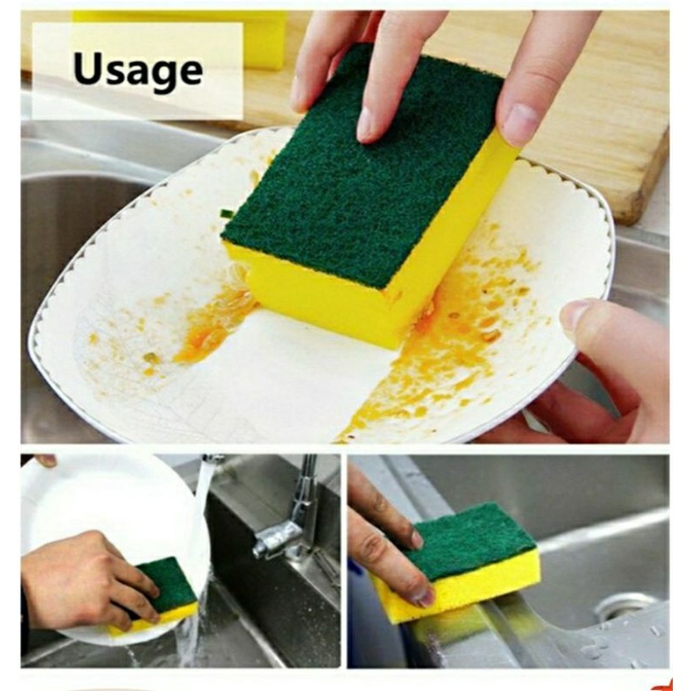 Spon busa cuci piring - Dishwashing sponge - Spon 2 Sisi