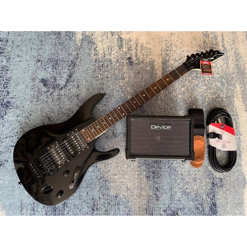 Paket Gitar Ibanez S Series Warna Hitam