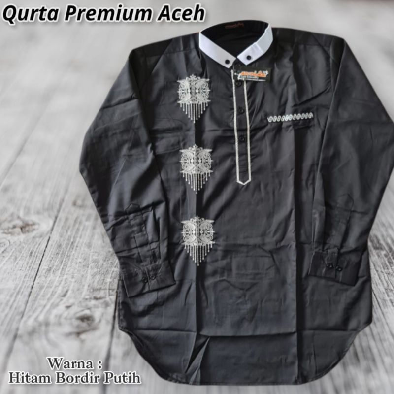 Baju Koko bordir khas Aceh premium quality