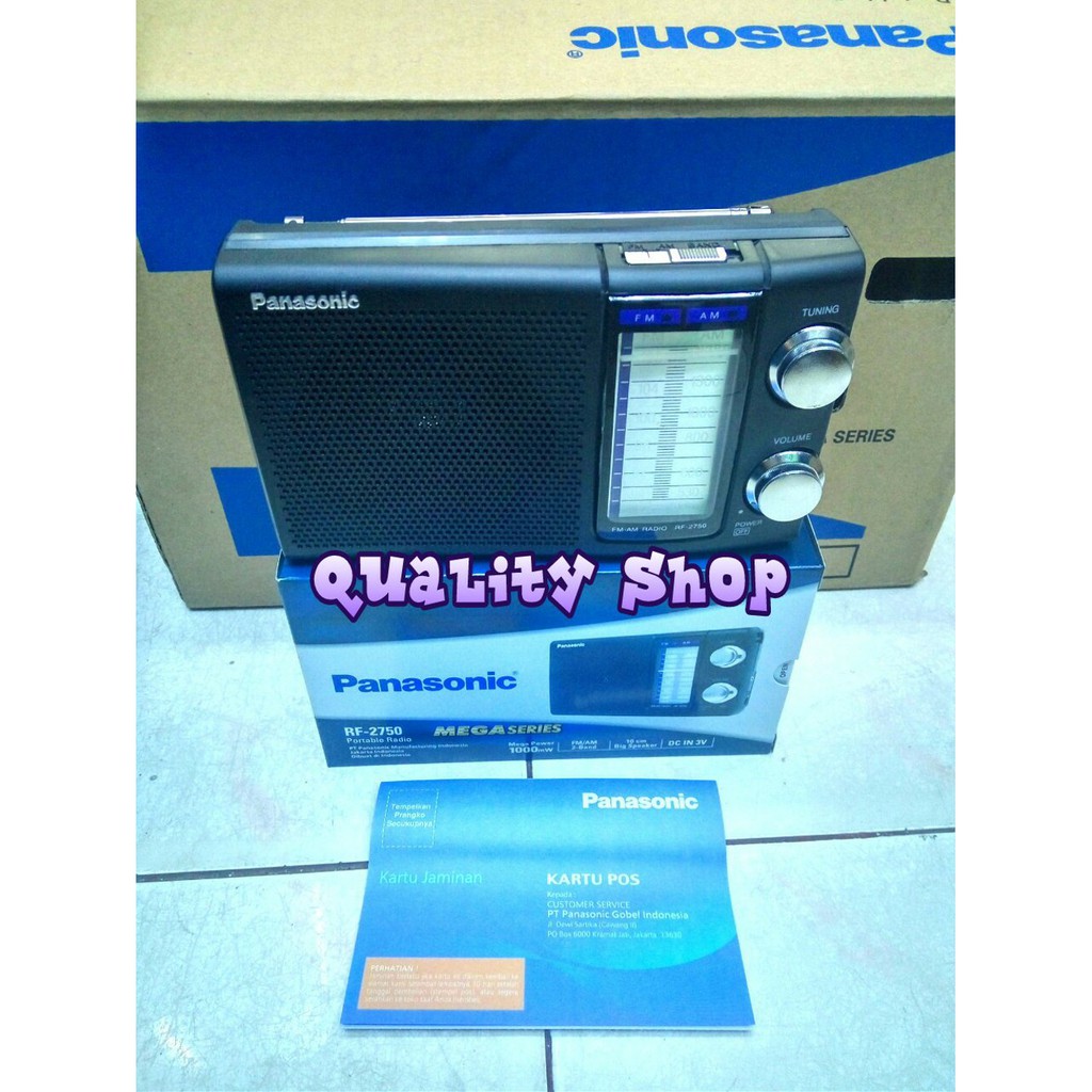 Up to 20%  RADIO PANASONIC RF-2750 AM FM garansi resmi Panasonic 1 tahun  Terjamin
