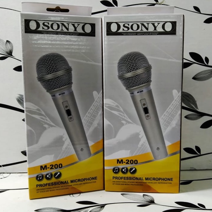 Microphone Profesional Sonny M-200/AW-200 Kualitas Terbaik