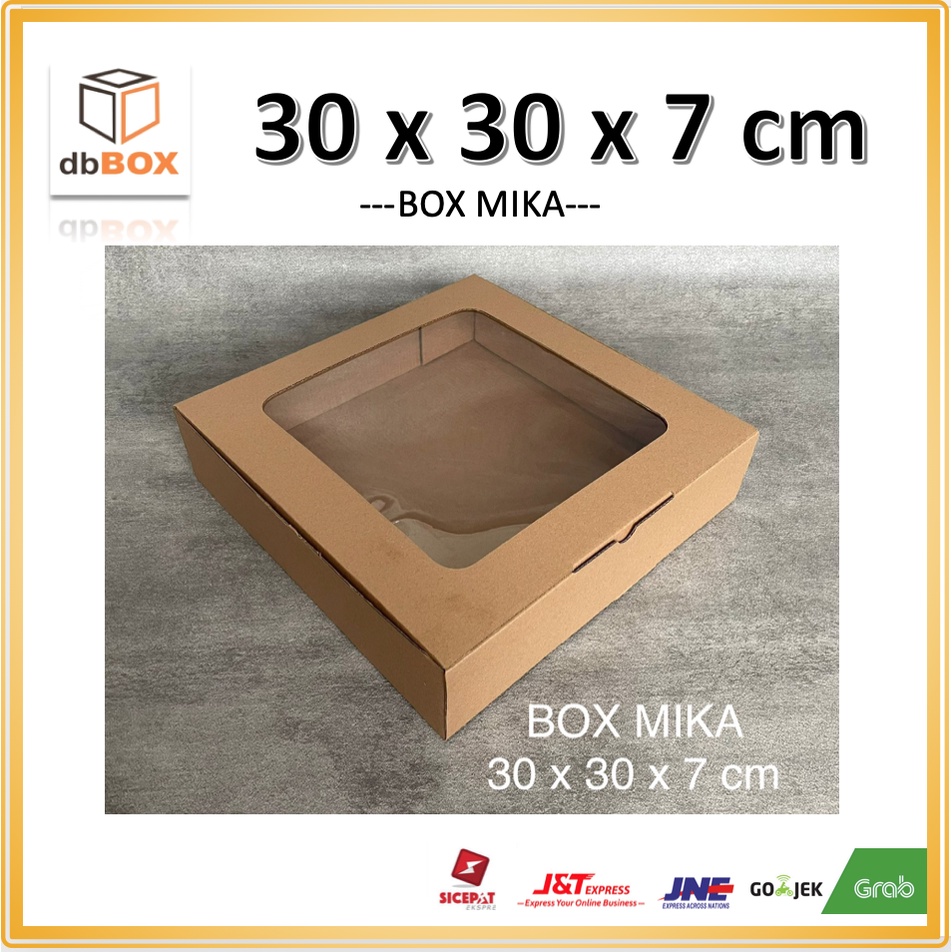 

BOX MIKA 30x30x7 kardus die cut, untuk kue hampers gift box MIKA MIKA____