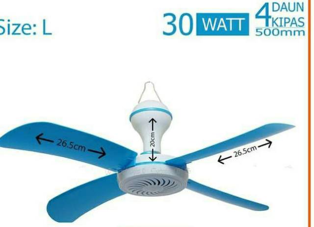 Meiko Kipas Angin Helifan 4 Baling 30Watt