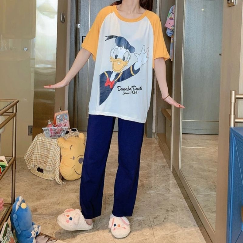Setelan Baju Celana Tidur Piyama Donald Duck Donal Bebek Since 1934