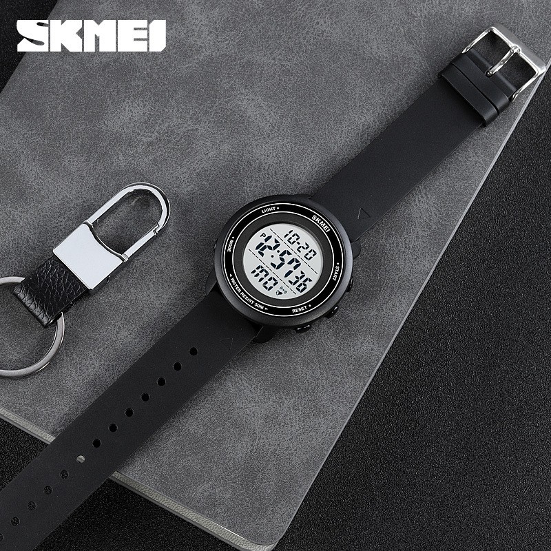 SKMEI 1736 Jam Tangan Pria Wanita Digital Dual Time Chronograph Sport Watch Anti Air Tali Rubber WATCHKITE WKOS