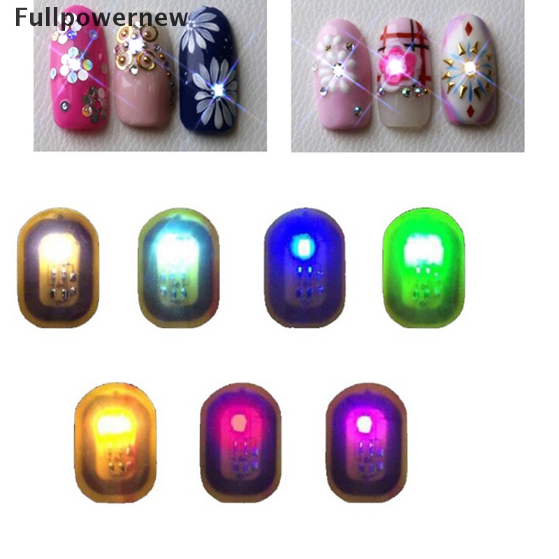 (FULL) 1pc Stiker Kuku Dengan Lampu LED Untuk Nail Art / Manicure