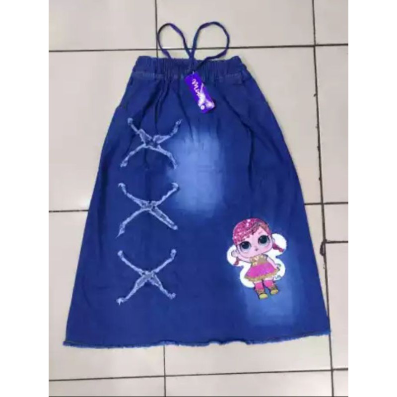 Rok Levis Anak Perempuan Motif LOL Led