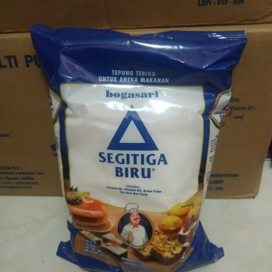 

Tepung terigu Bogasari Segitiga biru Premium