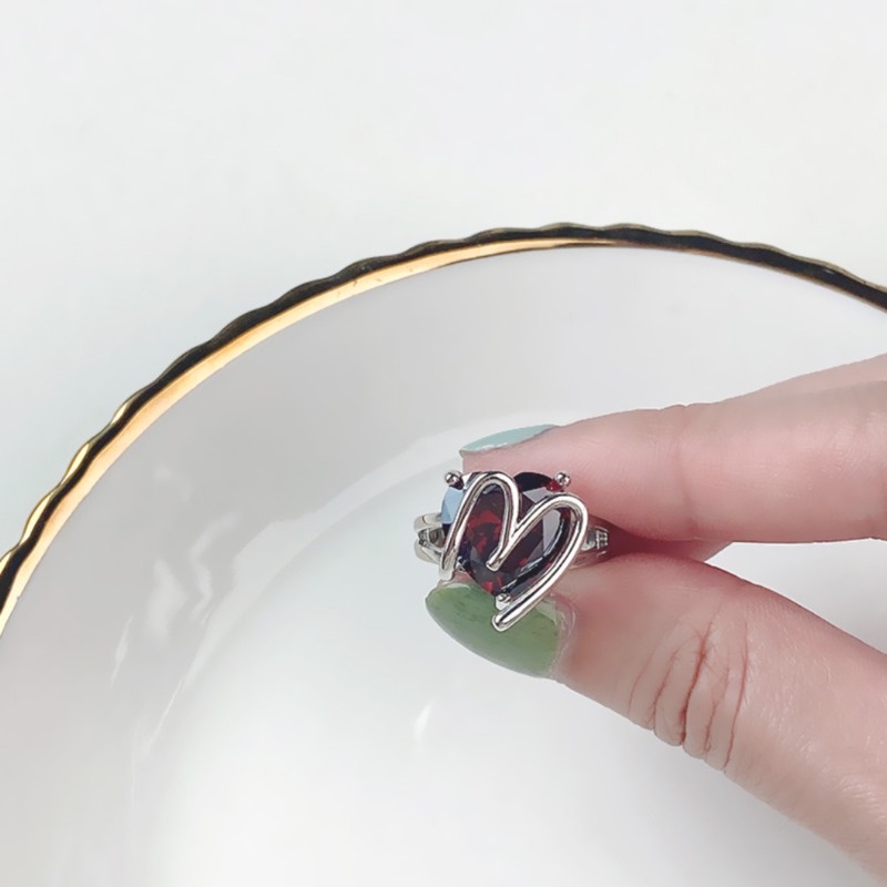 Cincin Ruby Mewah Ringan Untuk Aksesoris