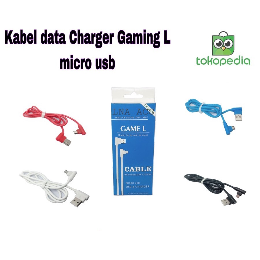 Kabel Data Charger Gaming L Micro Usb