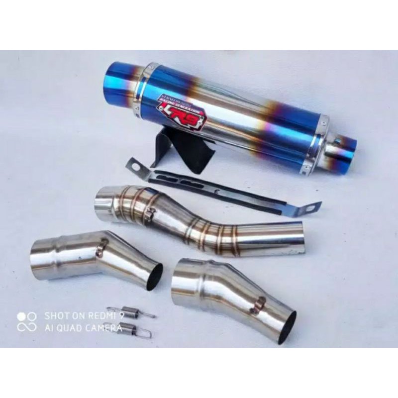 Knalpot Racing R9 Mugello Slip on for Cb150r,Cbr150r,CBR lokal,CBU,CBR250r,Ninja fi,Ninja mono,dll