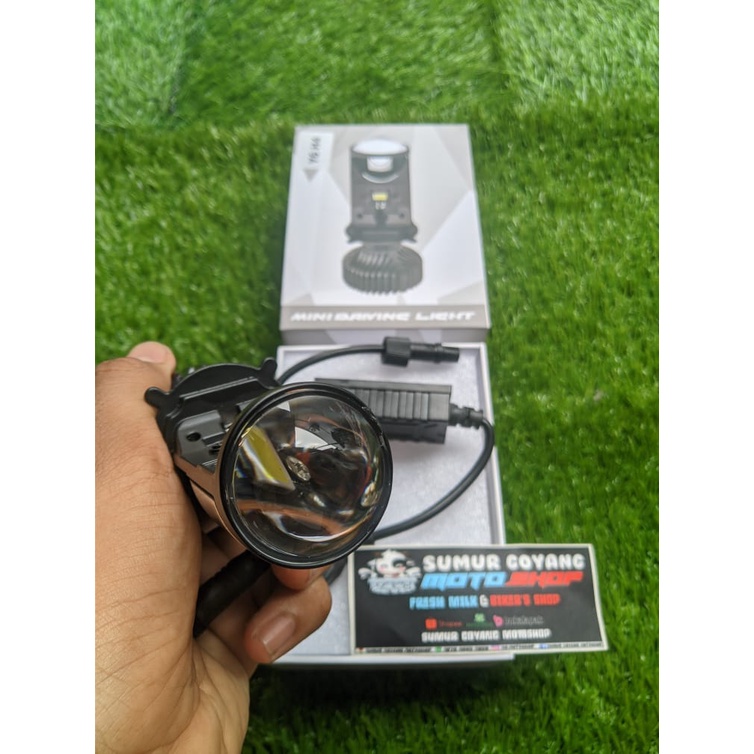 Y6 D Lampu Headlamp Led Projie H4 Mini Lens Y6 D 50 W