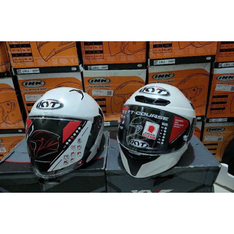 HELM KYT TTC TT COURSE WHITE