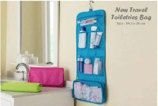 NEW TRAVEL TOILETRIES BAG ORGANIZER TAS KOSMETIK PERALATAN MANDI