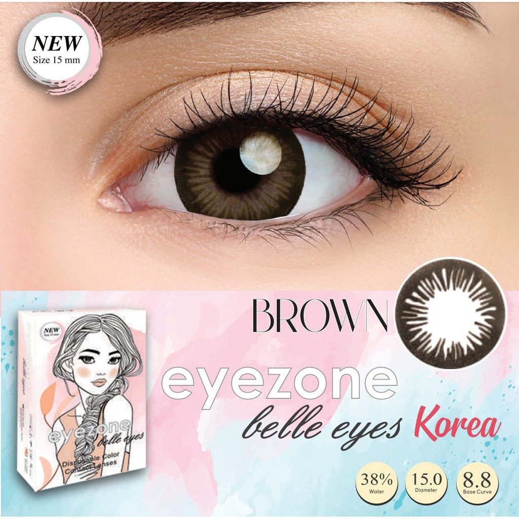 ❤ RATU ❤ Softlens Eyezone belle by Eos Korea Normal | Soflens Dia 15.00mm