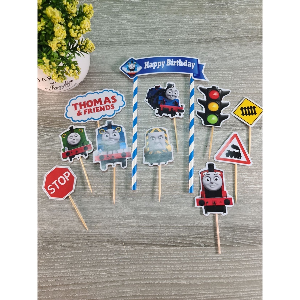 Topper Cake Thomas and Friends  Ulang Tahun Hiasan Kue Ulang tahun Birthday cake Dekorasi Termurah