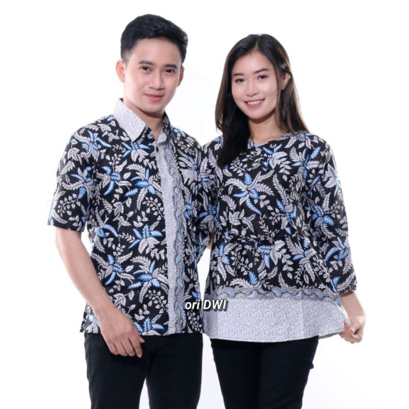 BAJU COUPEL BATIK SARIMBIT PASANGAN KAPELAN SERAGAM BATIK KERJA COUPLE PREMIUM TERBARU PEKALONGAN