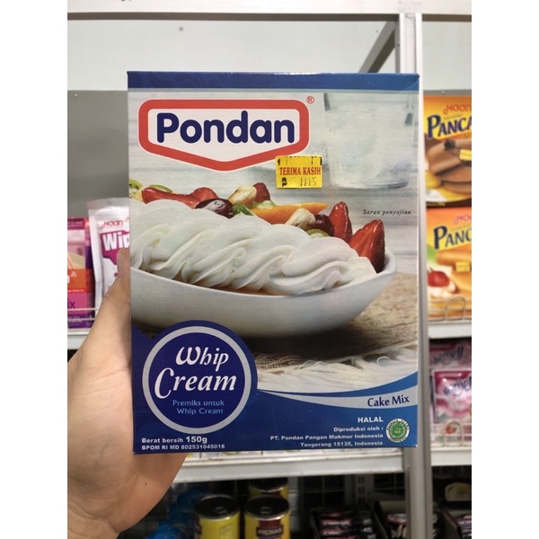 Pondan whip cream 150gr