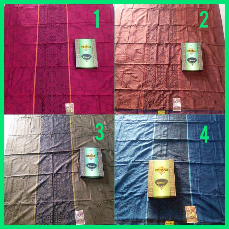 Sarung Wadimor Tenun Pria Dewasa Mascot Songket Motif Bali Polos Wayang Padang Murah