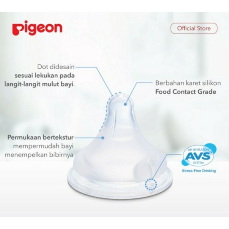 ORIGINAL Tutup Botol Pigeon wide neck  wideneck Screw Cap Ring Pigeon / Pigeon Nipple Cover untuk Botol Pigeon PP / Tutup Botol Pigeon PPSU Wide neck