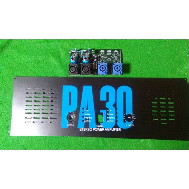Panel Plat Power PA 30 dan Kit Input Balance Back Panel