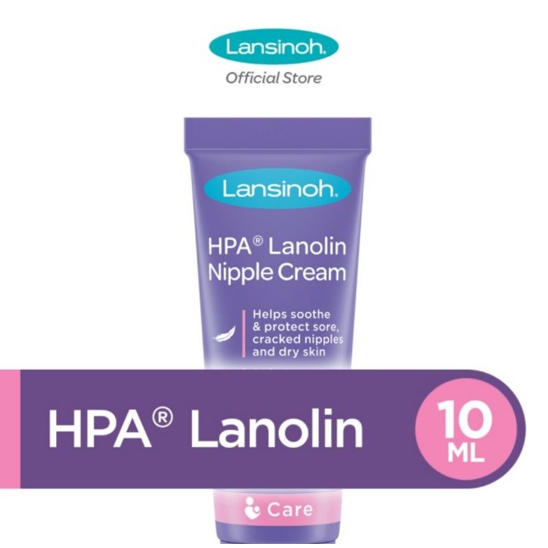 Lansinoh HPA Lanolin Nipple Cream For Sore Nipple &amp; Cracked Skin Ukuran 10ml &amp; 40ml