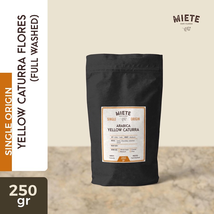 

BIJI KOPI/ROASTED BEAN ARABICA FLORES MANGGARAI YELLOW CATURRA, 250gr